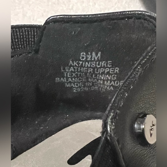 Black leather Anne Klein Sport flats size 8.5 - Picture 9 of 9